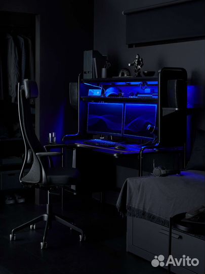Геймерский стол и кресло икеа, оригинал IKEA