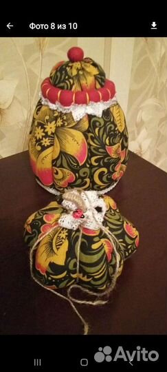 Шкатулочка+игольница.Набор текстильный
