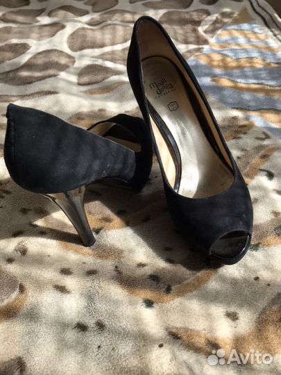 Замшевые туфли