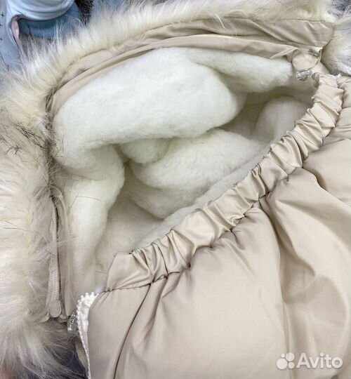 Продам зимний конверт на овчине