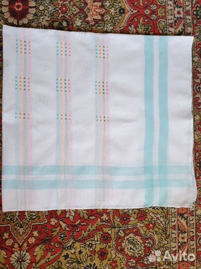 Винтажная льняная скатерть СССР