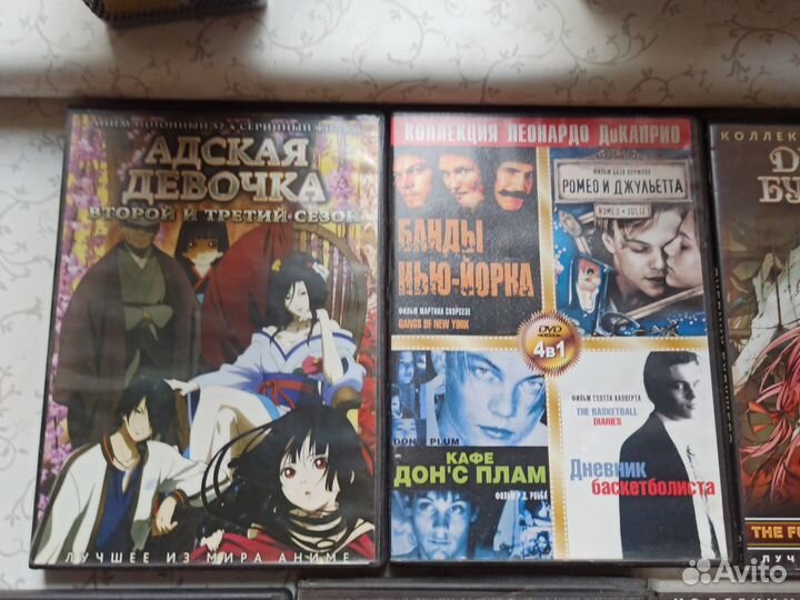 Диски с фильмами, аниме и игра
