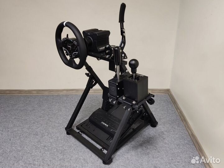 Кокпит/Стойка для игрового руля + коробка передач