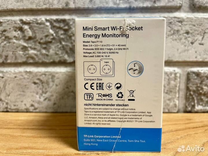 Умная розетка Tp-link Tapo P110