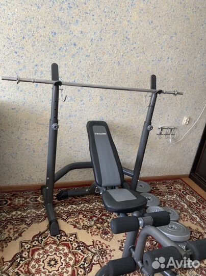 Стойка для штанги и скамья