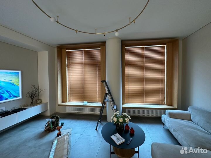 Жалюзи горизонтальные деревянные Янтарный