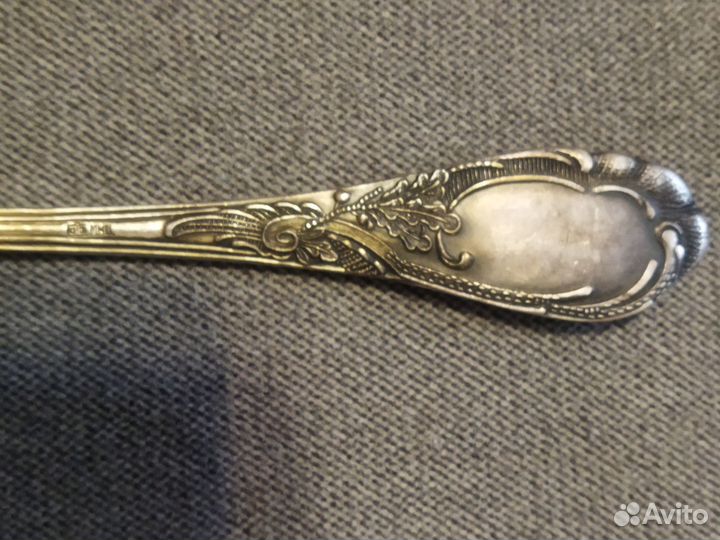 Набор из мельхиора.Ложка, вилка, нож столовый.СССР