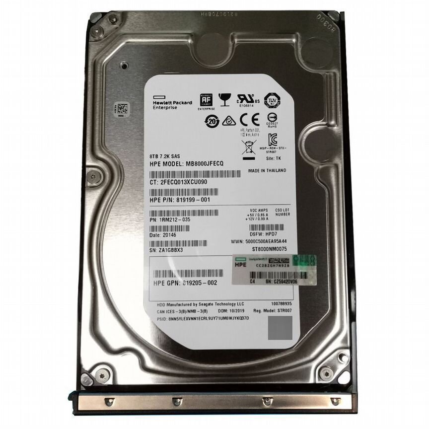 [867263-B21] Жесткий Диск Hp 8tb 867263-B21 834132-001 Sas 3.5