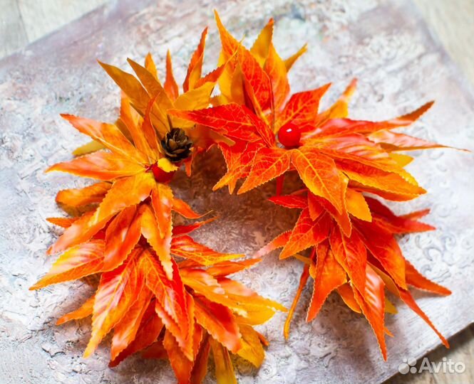 Ободок с листьями на утренник