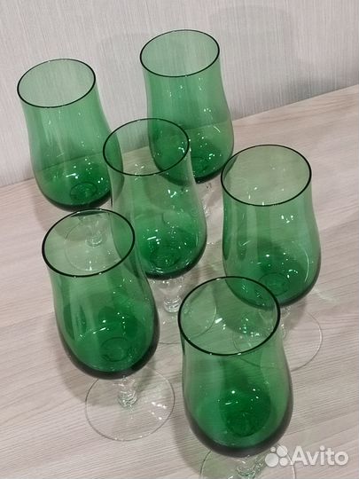 Фужеры зеленые СССР