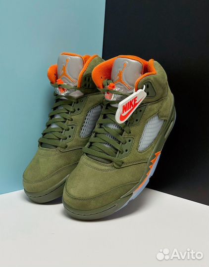 Nike air jordan 5 retro Olive 2024 оригинал