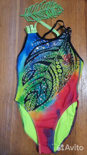 Купальник для синхр. плавания + подарок 2 шапочки