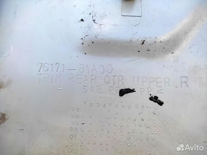 Обшивка багажника верхняя правая Suzuki Jimny