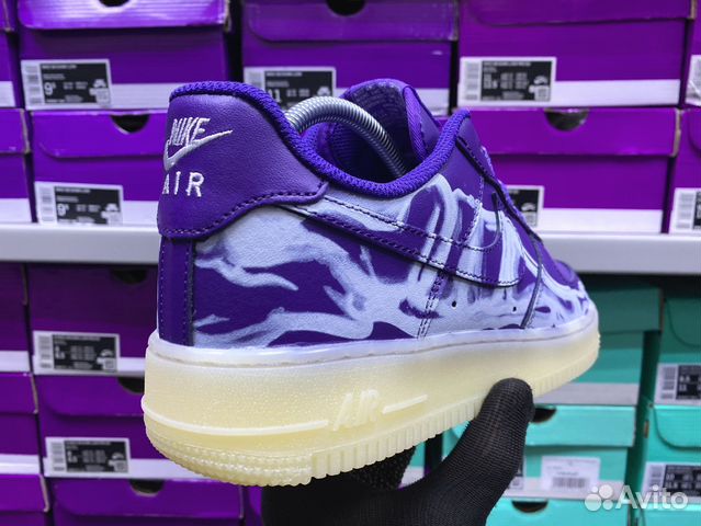 Кроссовки Nike Air Force 1 Skeleton Purple