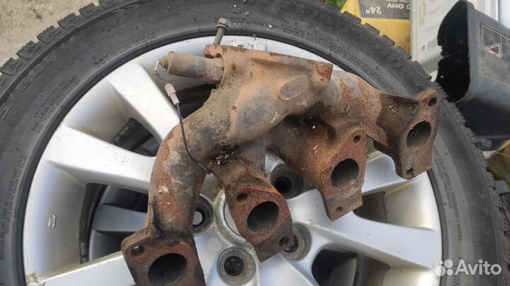 Выпускной коллектор Opel Vectra A с датчиком