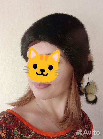 Шапка норковая женская