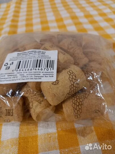 Пробка винная новая