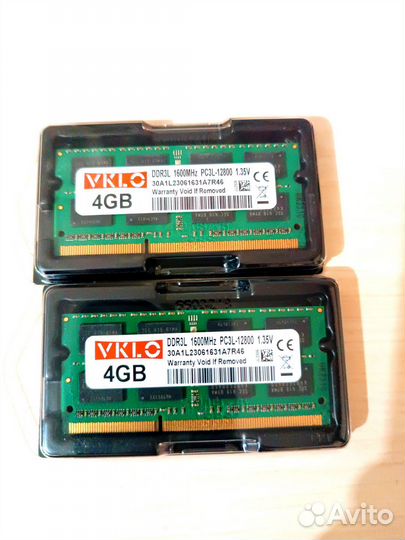 Оперативная память ddr3L 4 gb для ноутбука новая