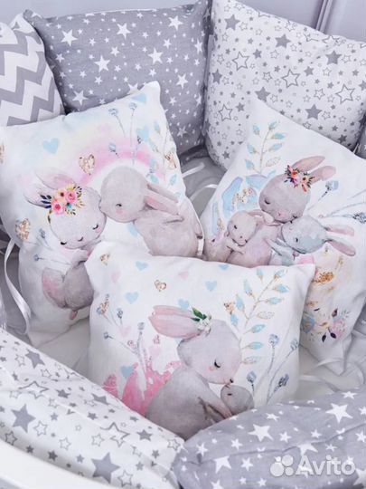 Бортики в детскую кроватку