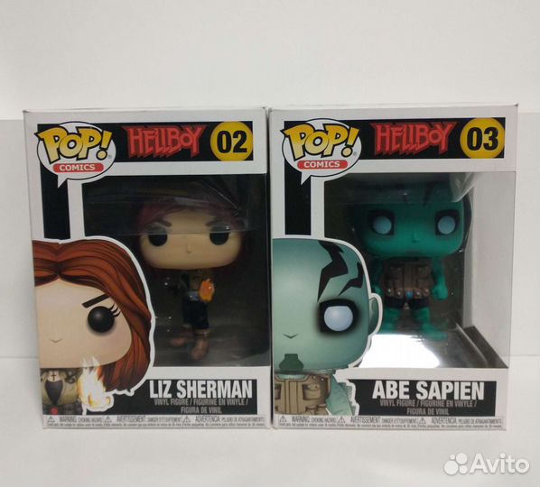 Funko Pop Hellboy: #02 Liz Sherman/#03 Abe Sapien