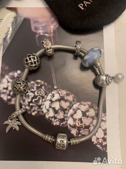 Pandora браслет с шармами