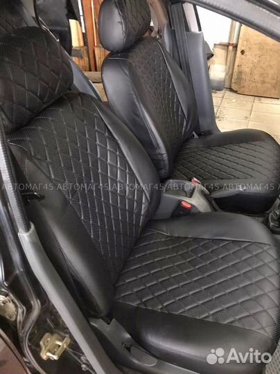 Авточехлы Chevrolet Lanos ZAZ Chance экокожа ромб