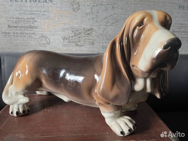 Статуэтка ростовая Бассет