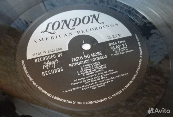 Faith No More - 1985-1992 LP original UK