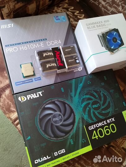 Топ комплект rtx 4060 + 12400f + 32gb