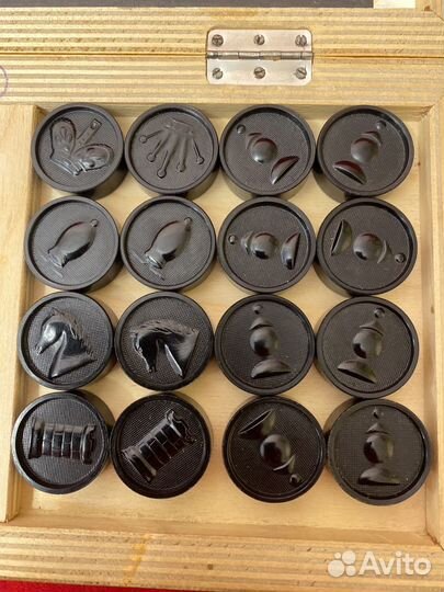 Шашки-шахматы СССР №140 карболитовые