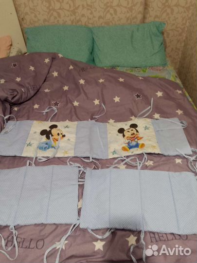 Бортики в детскую кроватку