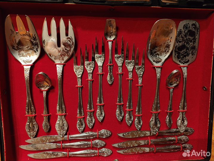 Набор столовых приборов сталь, 47 предметов, 6 пер