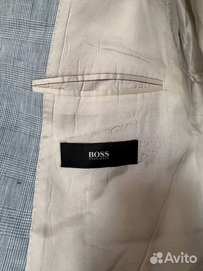 Летний пиджак оригинальный Hugo Boss 100% лён