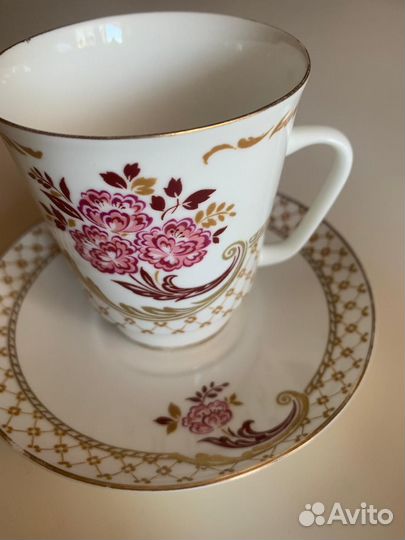 Кофейная пара лфз костяной фарфор