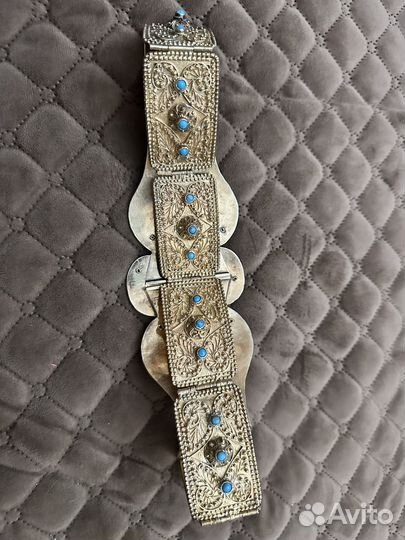 Старинный Чеченский женский серебрянный пояс