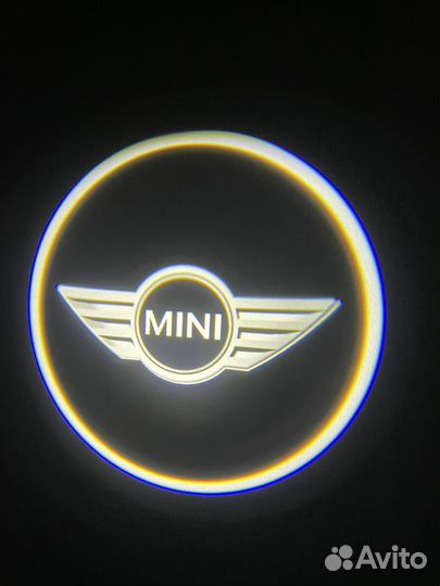 Подсветка дверей автомобиля Mini Cooper 2шт