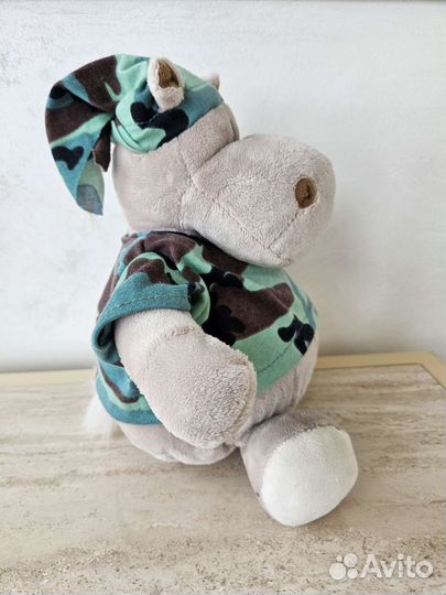 Мягкая игрушка бегемот 29см