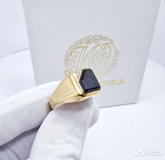 Золотое кольцо 7,8гр / перстень печатка