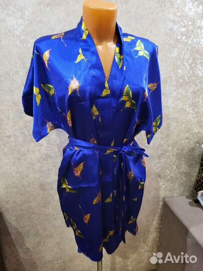 Халат женский шёлковый р-р 44-48