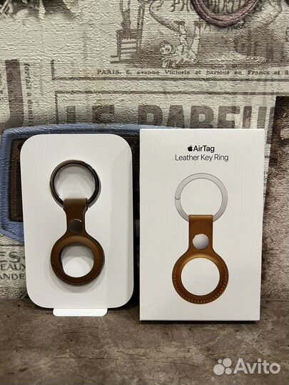 Apple Airtag + leather ring оригинал