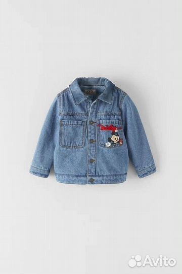 Джинсовая куртка Zara Mickey Mouse 92-122