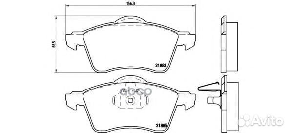 P85047 TAR1163618 00571934B колодки дисковы