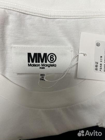 Mm6 maison margiela distressed футболка