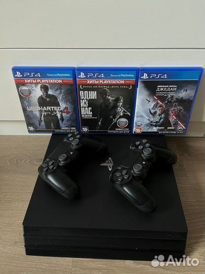 Sony PS4 pro 1 tb + игры