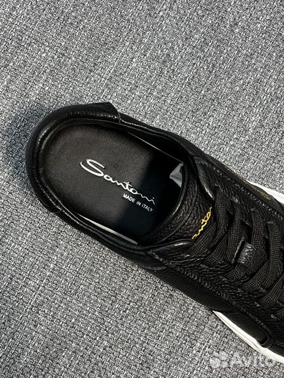 Мужские кожаные кеды