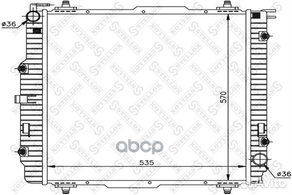 10-25881-SX радиатор системы охлаждения MB W46