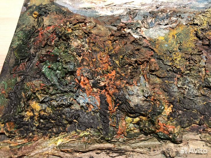 Картина ссср. Старая, неизвестный художник