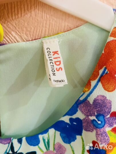 Летнее платье для девочки 134 /140