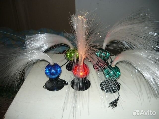 Оптико-волоконные светильники-ежи