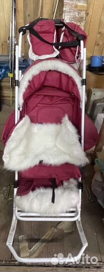 Детские санки коляска